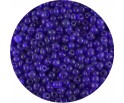 Koraliki drobne seeds 4mm transparentne granatowe