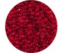 Koraliki drobne seeds 4mm transparentne czerwone ciemne