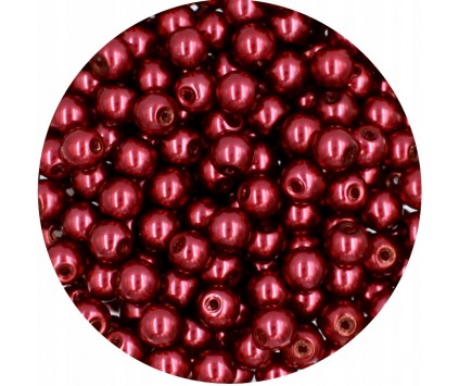 39 PERŁA PERŁY PEREŁKI SZKLANE 6mm 30szt