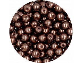 52 PERŁA PERŁY PEREŁKI SZKLANE 6mm 30szt