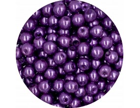 27 PERŁA PERŁY PEREŁKI SZKLANE 6mm 30szt