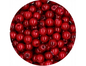 35 PERŁA PERŁY PEREŁKI SZKLANE 6mm 30szt