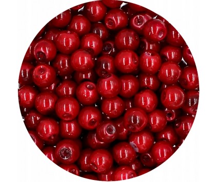 35 PERŁA PERŁY PEREŁKI SZKLANE 6mm 30szt