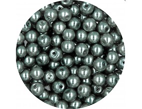 12 PERŁA PERŁY PEREŁKI SZKLANE 6mm 30szt