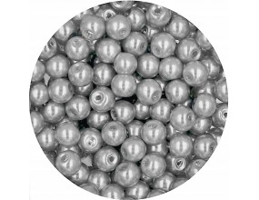 34 PERŁA PERŁY PEREŁKI SZKLANE 6mm 30szt