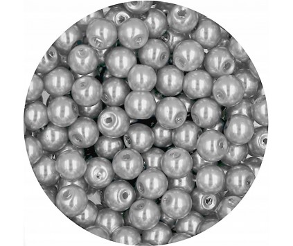 34 PERŁA PERŁY PEREŁKI SZKLANE 6mm 30szt