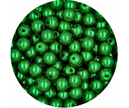 13 PERŁA PERŁY PEREŁKI SZKLANE 6mm 30szt