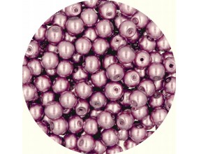 47 PERŁA PERŁY PEREŁKI SZKLANE 6mm 30szt