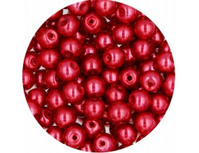 74 PERŁA PERŁY PEREŁKI SZKLANE 6mm 30szt