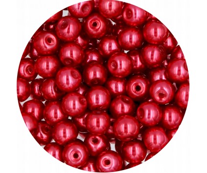 74 PERŁA PERŁY PEREŁKI SZKLANE 6mm 30szt