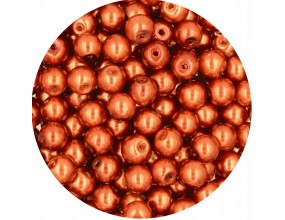 38 PERŁA PERŁY PEREŁKI SZKLANE 6mm 30szt