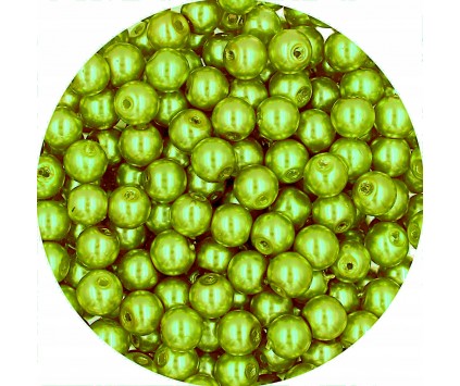 66 PERŁA PERŁY PEREŁKI SZKLANE 6mm 30szt