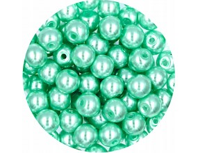 63 PERŁA PERŁY PEREŁKI SZKLANE 6mm 30szt