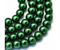 B59 KORALIKI SZKLANE PERŁY KULE SZNUR 8mm 42szt