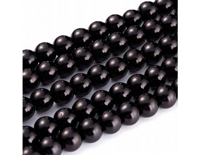 B82 KORALIKI SZKLANE PERŁY KULE SZNUR 8mm 42szt