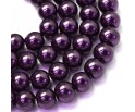 20 KORALIKI SZKLANE PERŁY KULE SZNUR 8mm 42szt