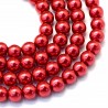 51 KORALIKI SZKLANE PERŁY KULE SZNUR 8mm 42szt