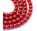 51 KORALIKI SZKLANE PERŁY KULE SZNUR 8mm 42szt