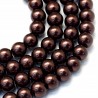 40 KORALIKI SZKLANE PERŁY KULE SZNUR 8mm 42szt