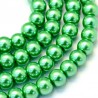 69 KORALIKI SZKLANE PERŁY KULE SZNUR 8mm 42szt