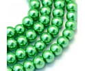69 KORALIKI SZKLANE PERŁY KULE SZNUR 8mm 42szt
