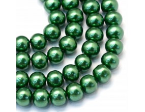 71 KORALIKI SZKLANE PERŁY KULE SZNUR 8mm 42szt