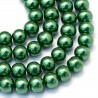 71 KORALIKI SZKLANE PERŁY KULE SZNUR 8mm 42szt