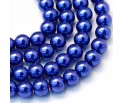 19 KORALIKI SZKLANE PERŁY KULE SZNUR 8mm 42szt