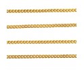 Łańcuszek do biżuterii 1,5x2x0,5mm 1metr k. złoty