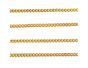 Łańcuszek do biżuterii 1,5x2x0,5mm 1metr k. złoty
