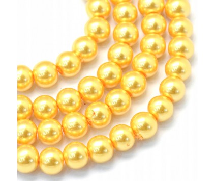 56 KORALIKI SZKLANE PERŁY KULE SZNUR 8mm 42szt