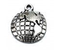 Zawieszka charms metalowa ZIEMIA 13x16mm 1szt