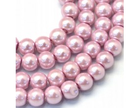 47 KORALIKI SZKLANE PERŁY KULE SZNUR 8mm 42szt