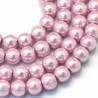 47 KORALIKI SZKLANE PERŁY KULE SZNUR 8mm 42szt