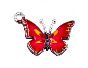 Zawieszka emaliowana Motyl Motylek 21x16x1mm 1szt