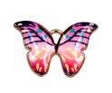 Zawieszka emaliowana Motylek metal 22x16x1mm 1szt