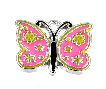 Zawieszka emaliowana Motyl 18x15x2mm 1szt