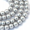 34 KORALIKI SZKLANE PERŁY KULE SZNUR 8mm 42szt