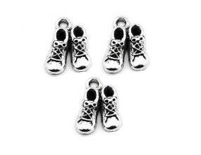 Zawieszka metalowa charms BUT BUCIKI 14x10mm 3szt