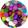 KORALIKI SZKLANE KULE 8mm MIX ZESTAW RÓŻNE 50szt