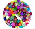 KORALIKI SZKLANE KULE 8mm MIX ZESTAW RÓŻNE 100szt