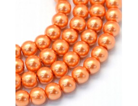 36 KORALIKI SZKLANE PERŁY KULE SZNUR 8mm 42szt