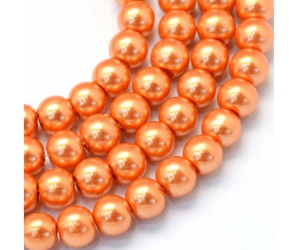 36 KORALIKI SZKLANE PERŁY KULE SZNUR 8mm 42szt