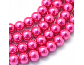 10 KORALIKI SZKLANE PERŁY KULE SZNUR 8mm 42szt