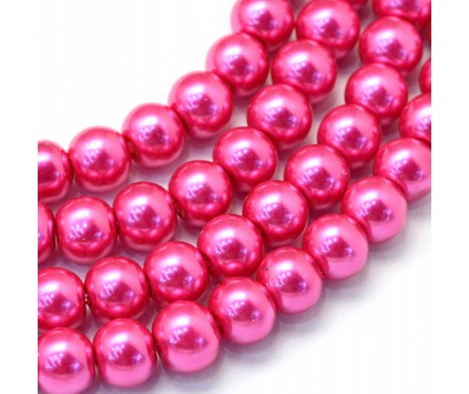 10 KORALIKI SZKLANE PERŁY KULE SZNUR 8mm 42szt