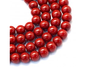 35 KORALIKI SZKLANE PERŁY KULE SZNUR 8mm 42szt