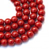 35 KORALIKI SZKLANE PERŁY KULE SZNUR 8mm 42szt
