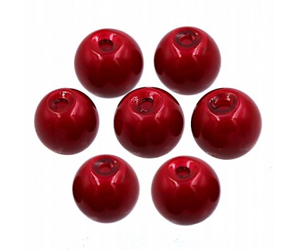 35 KORALIKI SZKLANE PERŁY PERŁA KULE 8mm 20szt