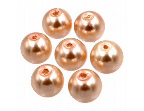 18 KORALIKI SZKLANE PERŁY PERŁA KULE 8mm 20szt