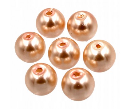 18 KORALIKI SZKLANE PERŁY PERŁA KULE 8mm 20szt